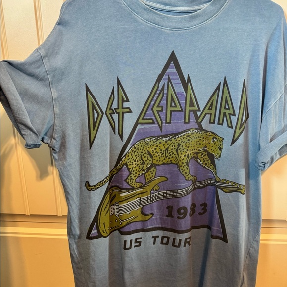 American Eagle Outfitters Tops - American Eagle Outfitters BLUE AE Band Tee